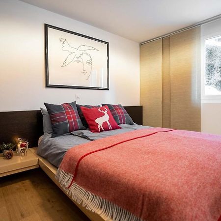 Modern Apartment With Matterhorn View Церматт Экстерьер фото
