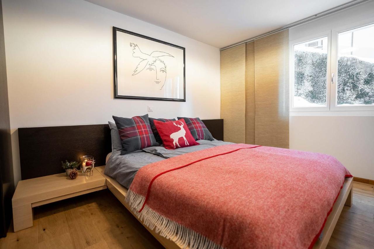 Modern Apartment With Matterhorn View Церматт Экстерьер фото